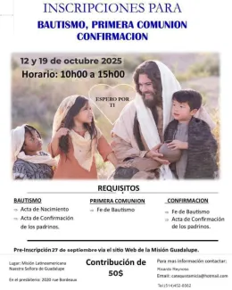 Inscripciones de Catequesis