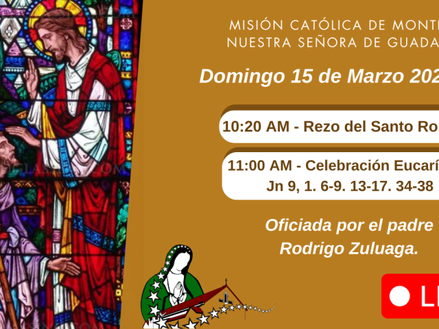 Jesús cura a un ciego.