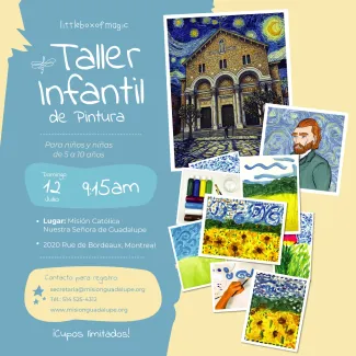 Taller de pintura infantil.